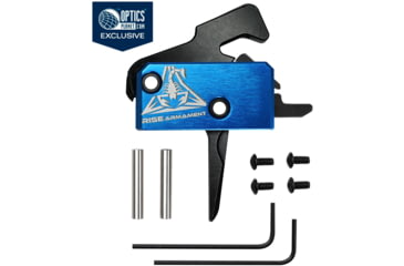 Image of OpticsPlanet Exclusive RISE Armament RA-242 Enhanced Rifle Trigger, Flat, 3.5lb Pull Weight, Anodized Aluminum, Black, RA-242-BLK