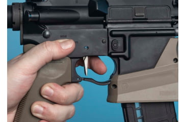 Image of OpticsPlanet Exclusive RISE Armament RA-242 Gen 2 Enhanced Rifle Trigger, Silver, RA-242-G2-SLVR