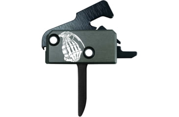 Image of OpticsPlanet Exclusive RISE Armament Ranger Road Limited-Edition RA-140 Super Sporting Trigger with Anti-Walk Pins, 3.5lb Pull, Flat, Black, RA-140F-OP-RGR