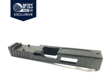 Image of OpticsPlanet Exclusive Shadow Systems Combat Special Pistol Slide, Cover Plate, Glock 17 Gen4, DLC, Black, SG9F-00-02OP4-DLC