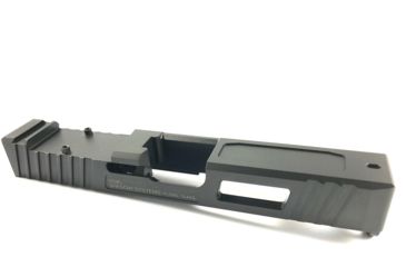Image of OpticsPlanet Exclusive Shadow Systems Combat Special Pistol Slide, Cover Plate, Glock 17 Gen4, DLC, Black, SG9F-00-02OP4-DLC