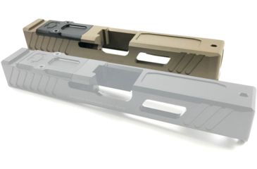 Image of OpticsPlanet Exclusive Shadow Systems Combat Special Pistol Slide, Cover Plate, Glock 17 Gen4, Flat Dark Earth, SG9F-00-02OP4-FDE