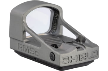 Image of OpticsPlanet Exclusive Shield Sights Mini Compact Reflex Red Dot Sight, Dark Gray, RMSC-4MOA-GLASS-STORM