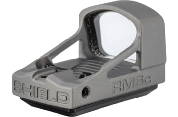 Image of OpticsPlanet Exclusive Shield Sights Mini Compact Reflex Red Dot Sight, Dark Gray, RMSC-4MOA-GLASS-STORM