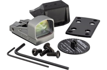 Image of OpticsPlanet Exclusive Shield Sights Mini Compact Reflex Red Dot Sight, Dark Gray, RMSC-4MOA-GLASS-STORM
