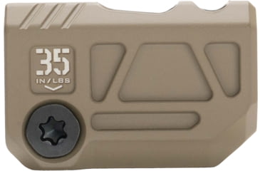 Image of OpticsPlanet Exclusive Strike Industries Micro QUAD V Threaded 9mm Compensator, 1/2x28, Cerakote, Flat Dark Earth, SI-MC-QUAD-V-FDE