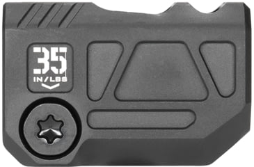Image of OpticsPlanet Exclusive Strike Industries Strike Micro QUAD V Threaded 9mm Compensator, 1/2x28, Black, SI-MC-QUAD-V