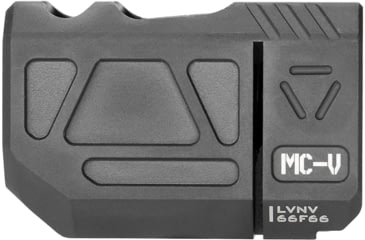 Image of OpticsPlanet Exclusive Strike Industries Strike Micro QUAD V Threaded 9mm Compensator, 1/2x28, Black, SI-MC-QUAD-V