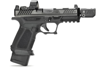 Image of OpticsPlanet Exclusive Strike Industries Strike Micro QUAD V Threaded 9mm Compensator, 1/2x28, Black, SI-MC-QUAD-V