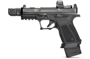 Image of OpticsPlanet Exclusive Strike Industries Strike Micro QUAD V Threaded 9mm Compensator, 1/2x28, Black, SI-MC-QUAD-V