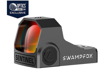 Image of OpticsPlanet Exclusive Swampfox Sentinel Ultra Compact Micro Red Dot Sight 1x16mm, 3 MOA Red Dot Reticle, Manual Brightness, Black, SNL00116-RDM