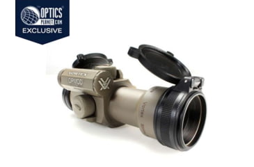 Image of Vortex OPMOD Strikefire II 1x30mm 4 MOA Red Dot Sight, Hard Anodized Matte, Tan, w/Cantilever AR-15 Mount, SFOP-1-KIT-2