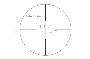 Image of OpticsPlanet Exclusives Viridian Venta 2-7x32mm Rifle Scope 1in SFP, Duplex Reticle Reticle, MOA, 981-0031