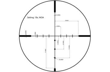 Image of OpticsPlanet Exclusives Viridian Venta 6-18x44mm Rifle Scope 1in SFP, BDC Reticle, MOA, 981-0033