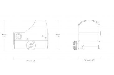 Image of OpticsPlanet Exclusive Red Dot Mini Reflex Sight, 5 MOA Dot, Black, 12132