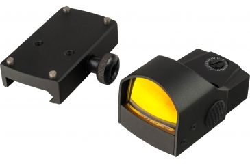 Image of OpticsPlanet Exclusive Red Dot Mini Reflex Sight, 5 MOA Dot, Black, 12132