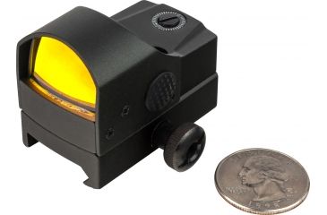 Image of OpticsPlanet Exclusive Red Dot Mini Reflex Sight, 5 MOA Dot, Black, 12132