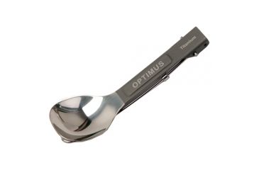 Image of Optimus Titanium Folding Long Spoon, Open - 8.7inx1.5in, Folded - 4.7inx1.5in 191063
