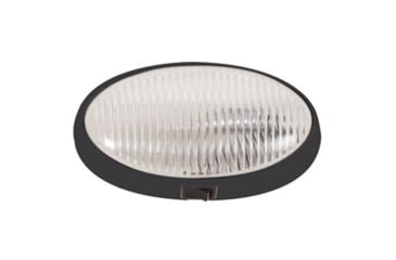 Image of Optronics Surface-Mount Porchlight - Clear Oval, Black Housing, RVPL7CBFS