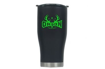 Image of Orion Coolers 27oz  Black Stainless Steel Tumbler Lime Logo 91277