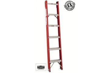 Image of Louisville Ladder 6ft Fiberglass Classic Shelf L 443-FH1006, Unit EA