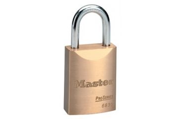 Image of Master Lock 5 Pin Brass Rekeyable Padlock 470-6840, Unit EA