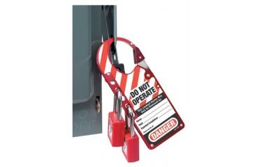Image of Master Lock 7inx2-7/8in Labelled Safety Lo 470-427, Unit EA
