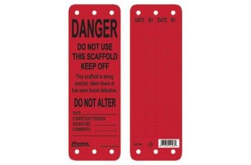 Image of Master Lock Green Scaffold Tags - Okthis S 470-S4702, Unit EA