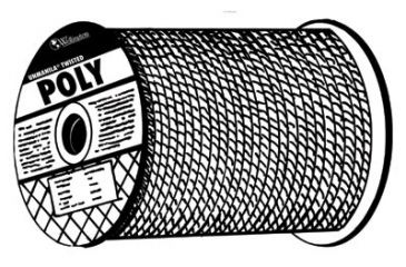 Image of Hooven Allison LLC. Rope 3/8inx600ft Unmanilapoly 811-14188, Unit EA