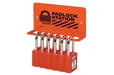 Image of Master Lock Six Padlock Wall Bracket 470-S1506, Unit EA