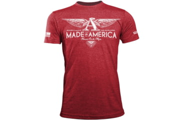 Image of Oscar Mike American Made Wings Tee - Mens T-Shirts, Red, XL, M-OM-HTRRED-01-0211-XL, EDEMO1