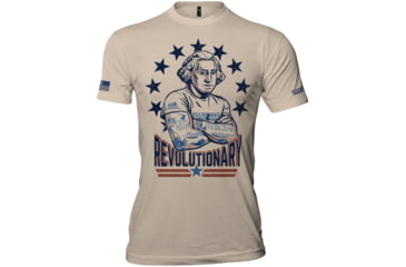 Image of Oscar Mike George Washington Tee - Mens T-Shirts, Sand, 2XL, M-OM-SAND-01-0021-XXL