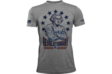 Image of Oscar Mike George Washington Tee - Mens T-Shirts, Tri Grey, L, M-OM-TRIGREY-01-0022-L