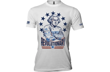Image of Oscar Mike George Washington Tee - Mens T-Shirts, White, L, M-OM-WHITE-01-0020-L
