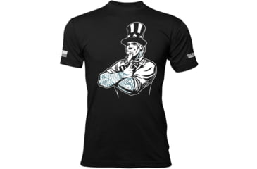 Image of Oscar Mike Uncle Sam Tee - Mens T-Shirts, Black, L, M-OM-BLACK-01-0210-L