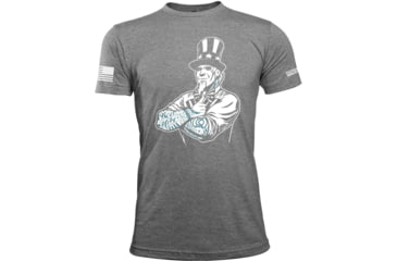 Image of Oscar Mike Uncle Sam Tee - Mens T-Shirts, Tri Grey, XL, M-OM-TRIGREY-01-0110-XL