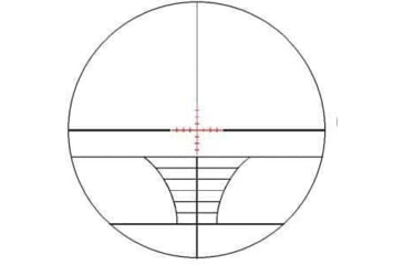 Image of Osprey Global 10-40x50 Illuminated Tactical Rifle Scope, 30mm Tube, Rangefinder Reticle, Black, TA10-40x50IRF