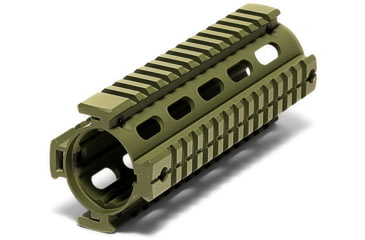 Image of Osprey Global AR-15, M4, M16 Carbine Length Quad Rail AK Handguard, 7in, Od Green, QR-OSP-GRN