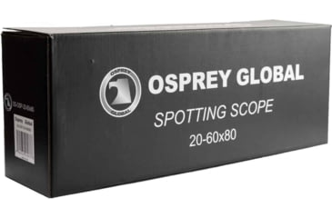 Image of Osprey Global Spotting Scope w/Tabletop Tripod 20-60 Magnification with 80mm Lens, Black, SS-OSP-20-60x80
