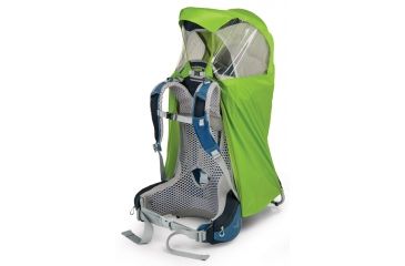 Image of Osprey Poco AG Child Carrier Raincover, Electric Lime, One Size