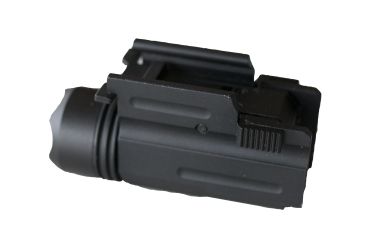Image of Tactical Flashlight with Quick Release Rail Mount 120 Lumens, Black