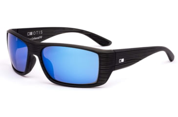 Image of OTIS Coastin Slim Sunglasses - Mens, Black Woodland Matte Frame/Blue Polarized Lens, 162-2202LL