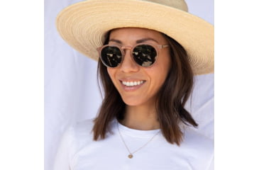 Image of OTIS OMAR X Sunglasses, Crystal Peach/Smokey Blue Polar, 52-23-140, 135-2101P