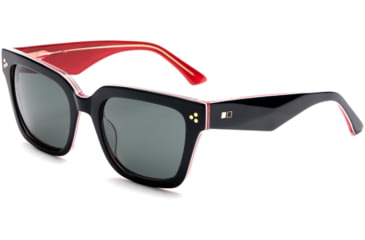 Image of OTIS OSKA Sunglasses, Navy Crystal Red/Smokey Blue, 54-21-145, 132-2002