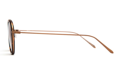 Image of OTIS TEMPLIN Sunglasses, Black/Brushed Gold/Dark Brown Gradient, 53-18-145, 121-2001