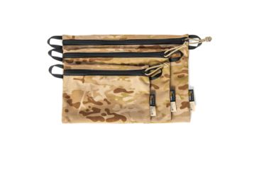 Image of OTTE Gear Utility Pouch Set, 1 x 8x6in, 1 x 10x7in, 1 x 12x9in, 500D, Multicam Arid, One Size, U031268
