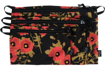 Image of OTTE Gear Utility Pouch Set, Poppies of War/Black, OS, FP3-POWB-OS