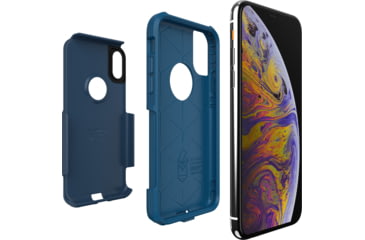 Image of OtterBox Apple Commuter Iphone X/Xs, Blazer Blue/Stormy Seas Blue, 77-59511
