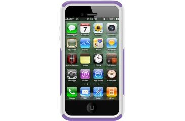 Image of OtterBox iPhone 4S Commuter, Purple/White, iPhone 4/4S 77-18540
