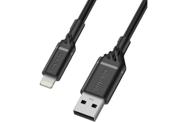Image of OtterBox Lightning to USB-A Cable 2m, Black/Black, 78-52630
